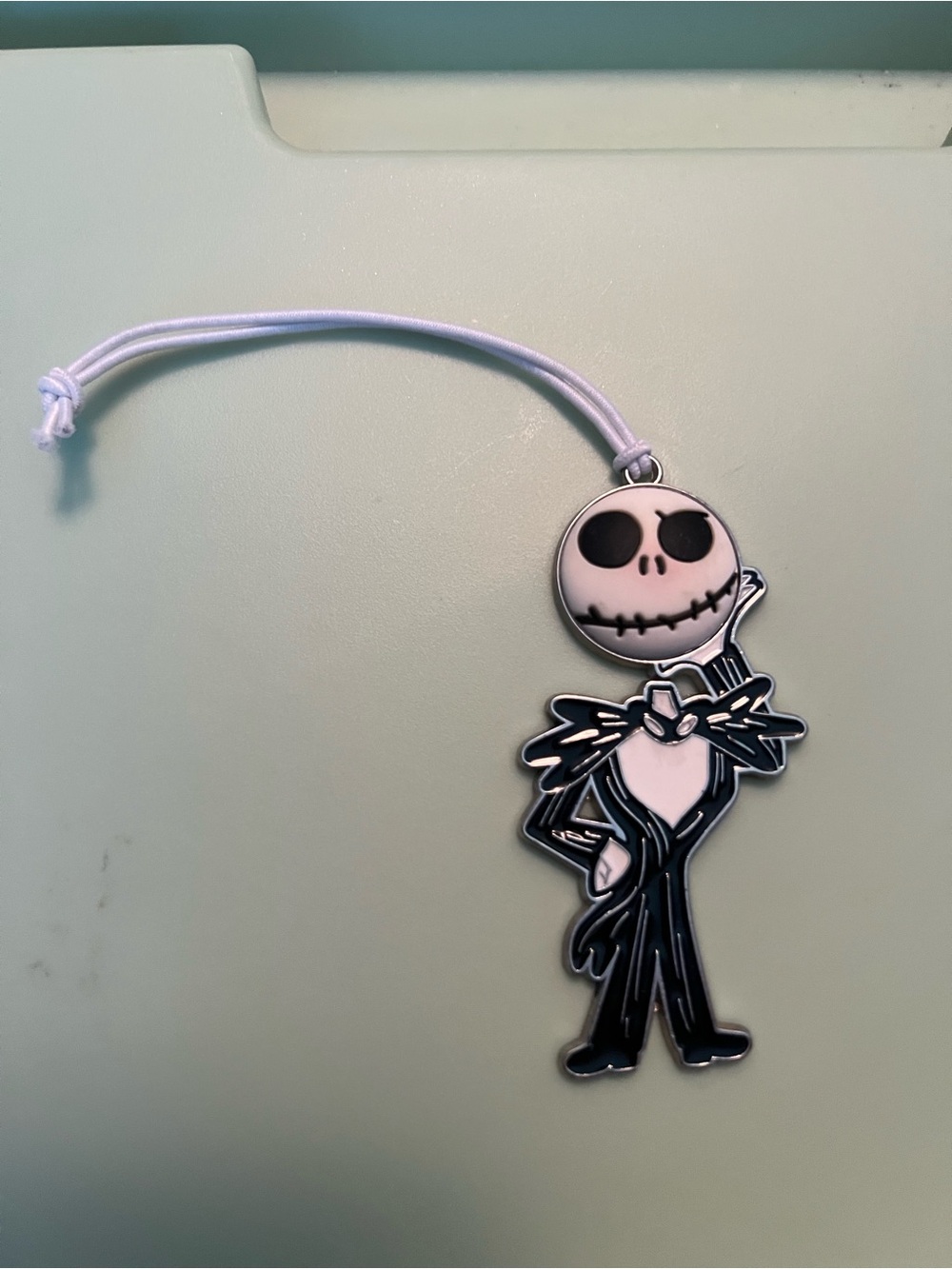Nightmare-Inspired Jack Skellington Ornament - Black & White